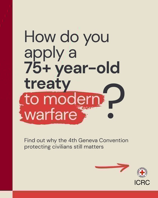 Slider explainer "How do you apply a 75+ year-old treaty to modern warfare?"