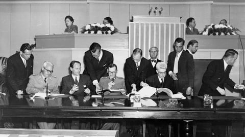 Geneva, electoral building. Diplomatic conference for the revision of the Geneva Convention.