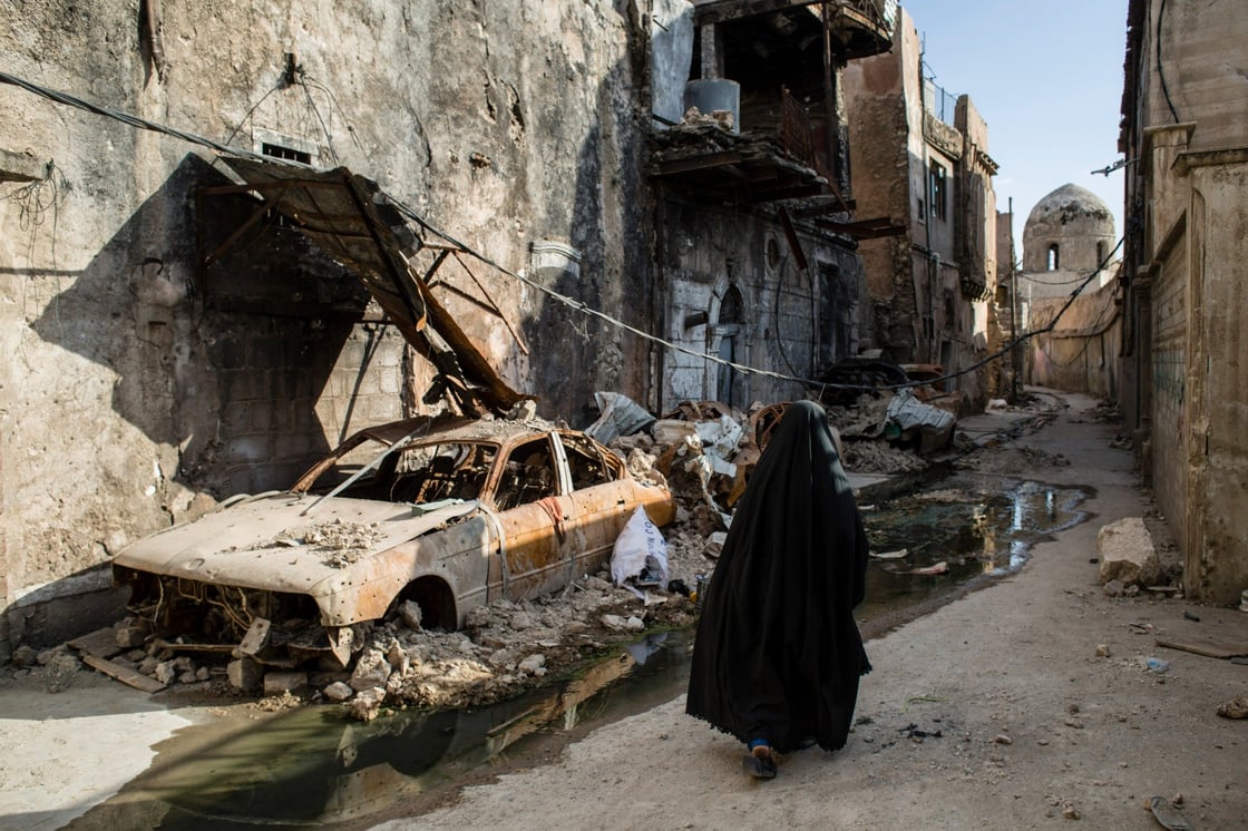 Civilian living in contested territory 