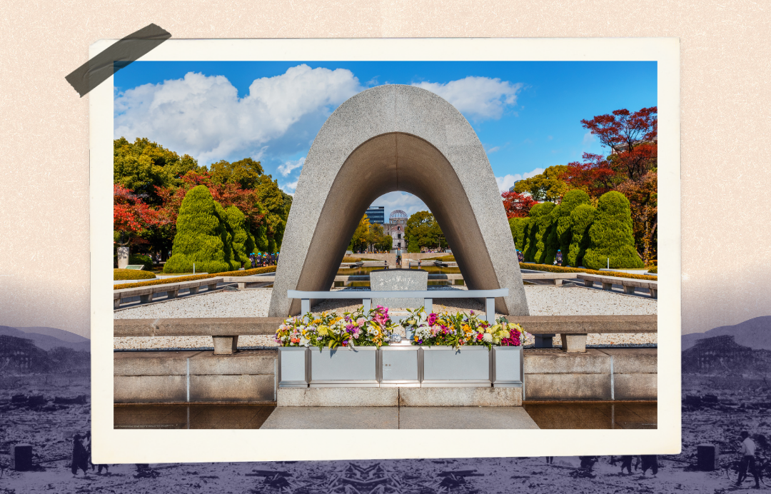 Cenotaph at Hiroshima Peace Memorial Park