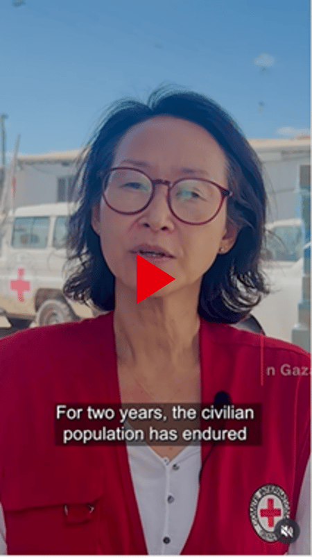 Sarah Avrillaud, ICRC head of subdelegation in Gaza.