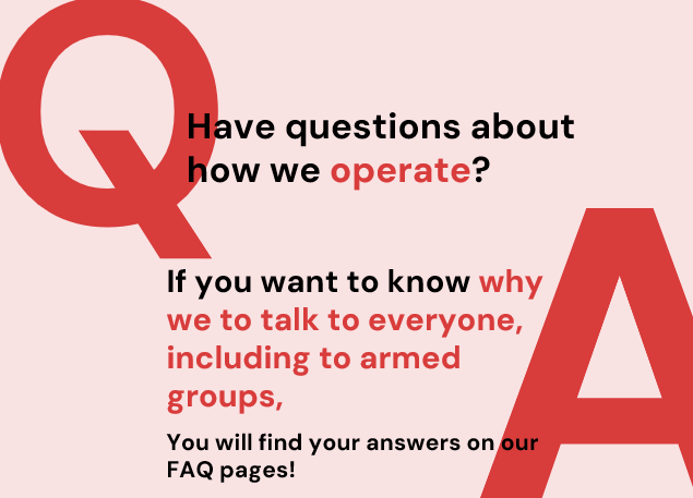 Questions and answers on ICRC FAQ pages