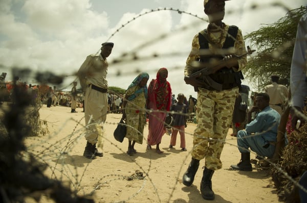 Mogadiscio. Camp de personnes déplacées de Badbaado.